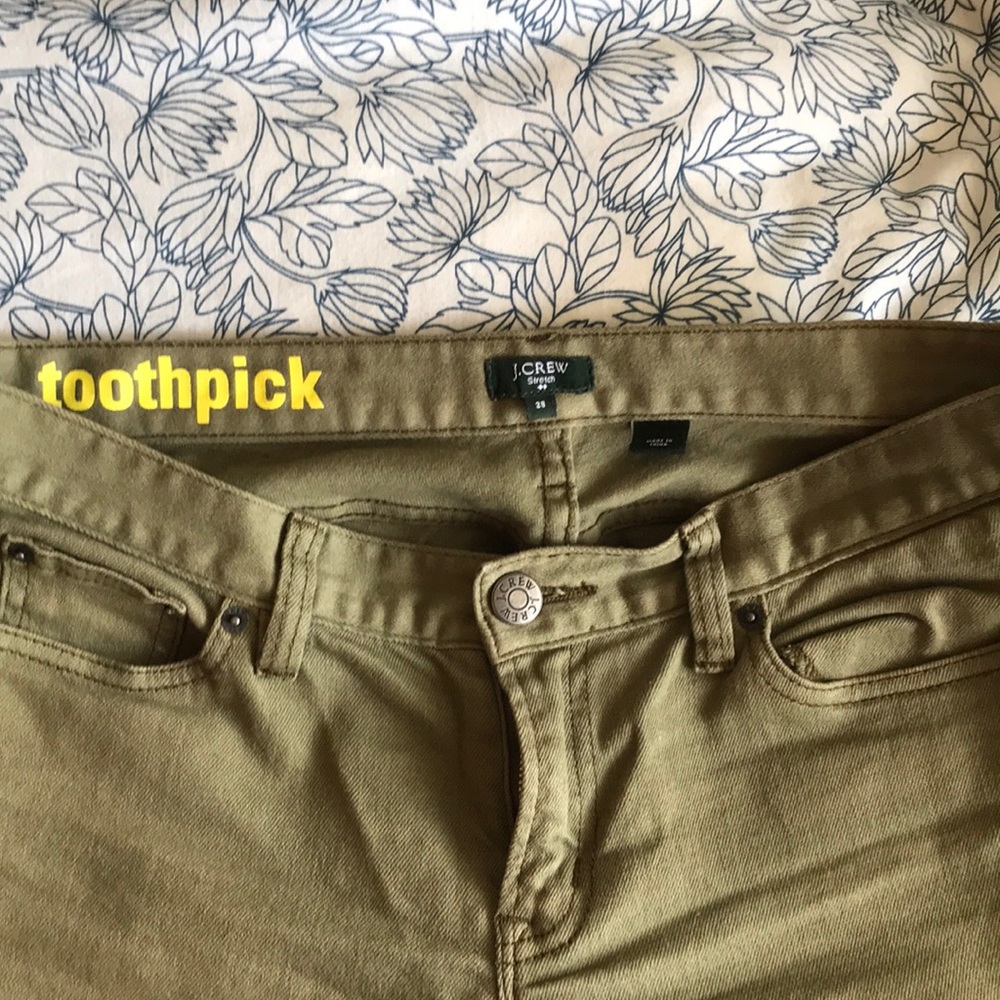 J Crew toothpick ankle cut jeans